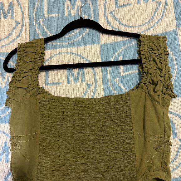 Free People Green crop top - Picture 3 of 3